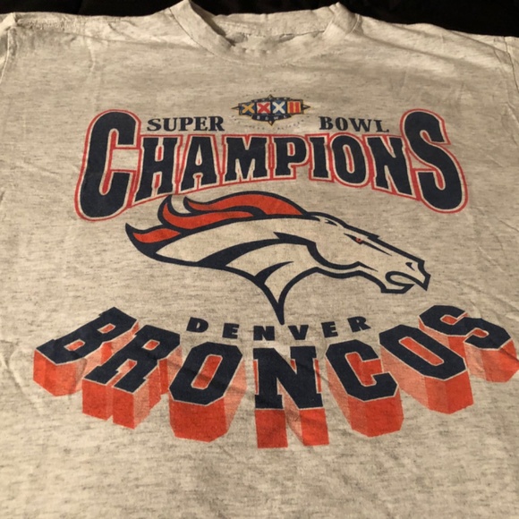 Vintage Denver Broncos Super Bowl XXXII Champions Shirt Single Stitch Size 2x - Picture 5 of 7